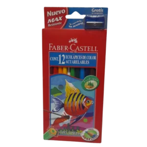 LAPICES FABER ACUARELABLES 12L