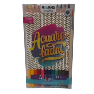 LAPICES MOOVING ACUARELABLES 12L