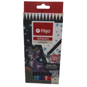 LAPICES FILGO SOFT BLACK&WHITE 12L