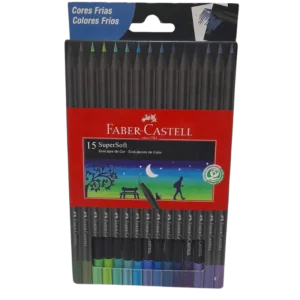LAPICES FABER SUPERSOFT COLORES FRIO 12L