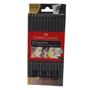 LAPICES FABER SUPER SOFT PIEL 12L