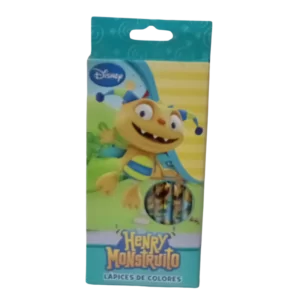 LAPICES de COLORES LICENCIA 12COL HENRY MONSTRUITO