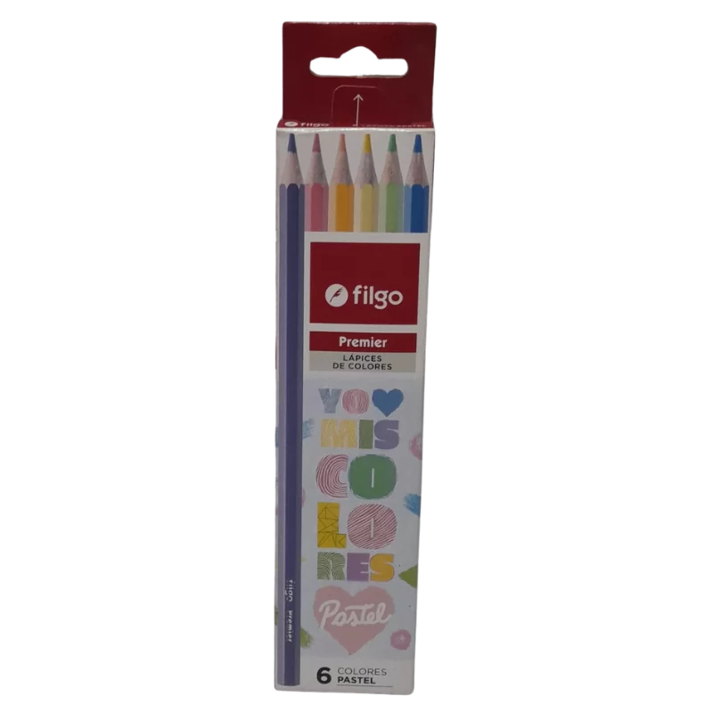LAPICES FILGO PASTEL 6L