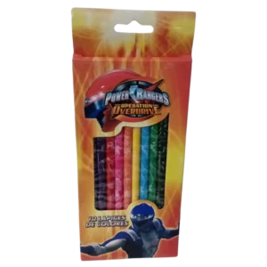 LAPICES de COLORES LICENCIA 12COL POWER RANGERS