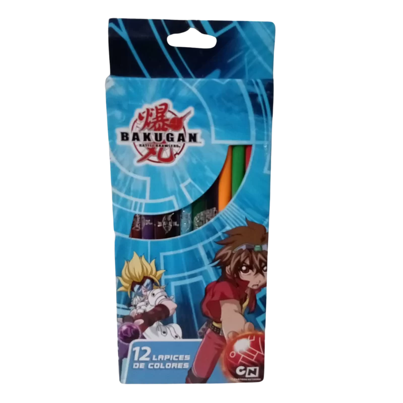 LAPICES de COLORES LICENCIA 12COL BAKUGAN