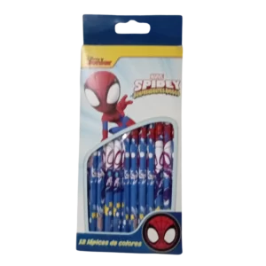 LAPICES de COLORES 12L LICENCIA SPIDEY MARVEL