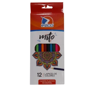 LAPICES de COLORES 12 EZCO MITO