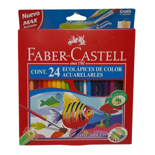 LAPICES FABER ACUARELABLES 24L