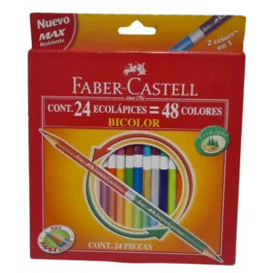 LAPICES FABER BICOLOR 24=48L