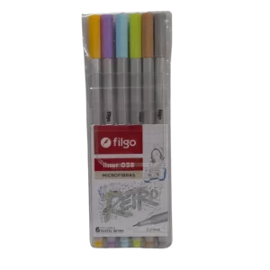 MARCADOR FILGO RETRO MICROFIBRA 038 6COL
