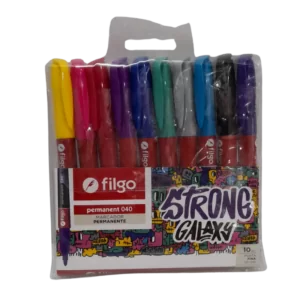 MARCADOR FILGO PERMANENTE STRONG GALAXY 10COL