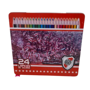 LAPICES COLOR RIVER CAJA LATA 24L