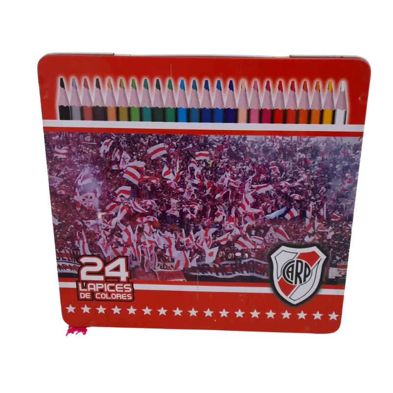 LAPICES COLOR RIVER CAJA LATA 24L