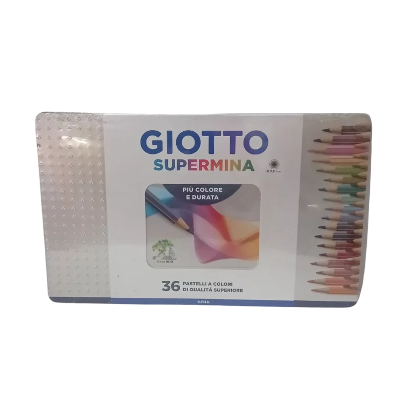 LAPICES GIOTTO SUPERMINA3,8 CAJA LATA 3,8 12L
