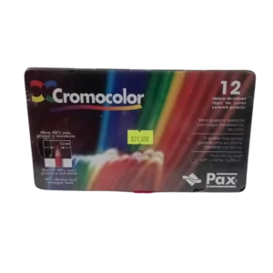 LAPICES CROMOCOLOR PAX CAJA LATA 12L