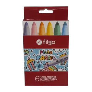 MARCADOR FILGO PASTEL JUMBO 6 COL