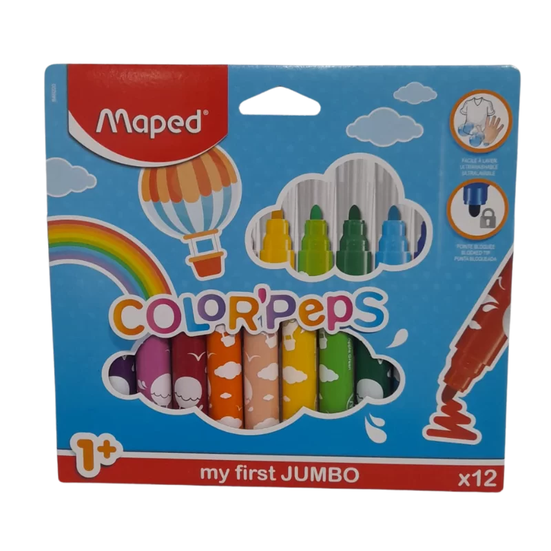 MARCADOR MAPED JUMBO 12COL