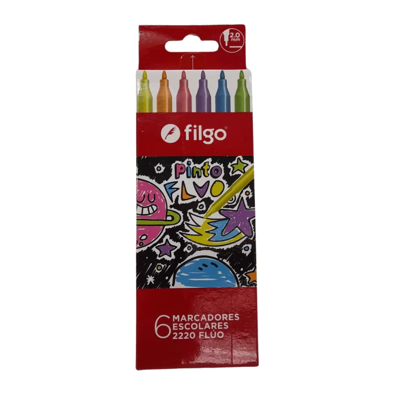 MARCADOR FILGO FLUO 6COL