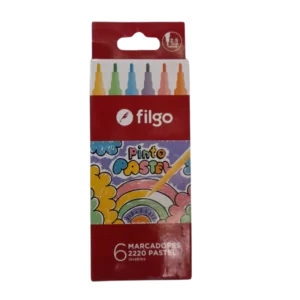 MARCADOR FILGO PASTEL 6COL