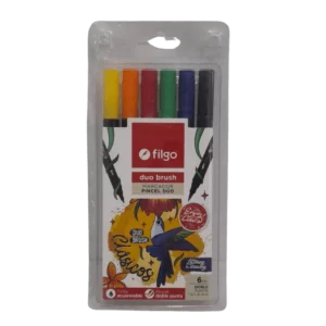 MARCADOR FILGO CLASICOS DUO PINCEL 6=12