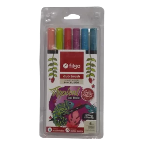 MARCADOR FILGO TROPICAL DUO PINCEL 6=12