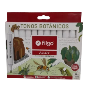 MARCADOR FILGO PERMANENTE ALLOY BOTANICOS 12COL