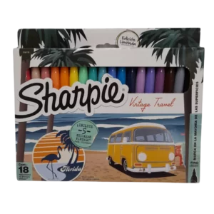MARCADOR SHARPIE PERMANENTE VINTAGE TRAVEL 18COL