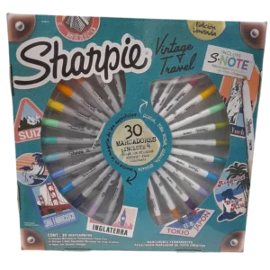 MARCADOR SHARPIE PERMANENTE VINTAGE TRAVEL 30COL
