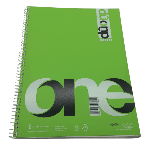 Cuaderno Duo 29.7 tapa plástica rayadas - cuadriculadas 2