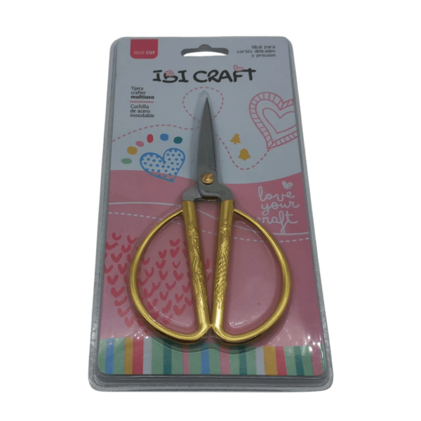 Tijera ibicraft precisión vintage gold 15cm